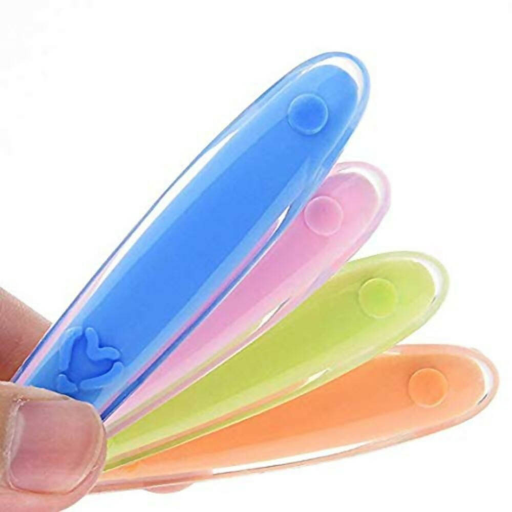 Safe-O-Kid Soft Tip Silicone Spoon, Pink For Kids Protection - Distacart