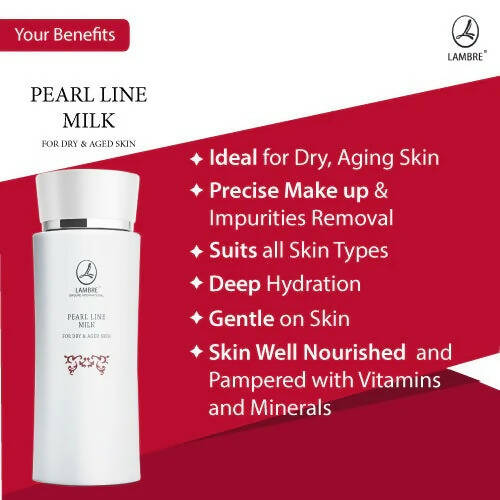 Lambre Pearl Line Cleansing Milk For Dry & Aged Skin - Distacart