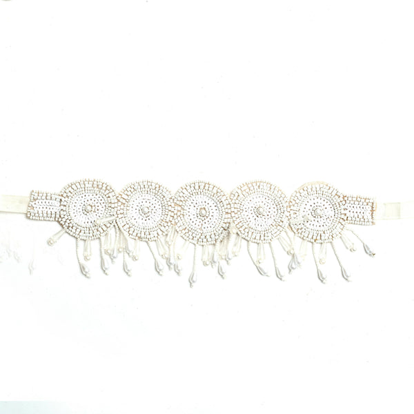 Mominos Fashion Johar Kamal Handicraft Off White/Golden Pearls Necklace with Earrings For Women - Distacart