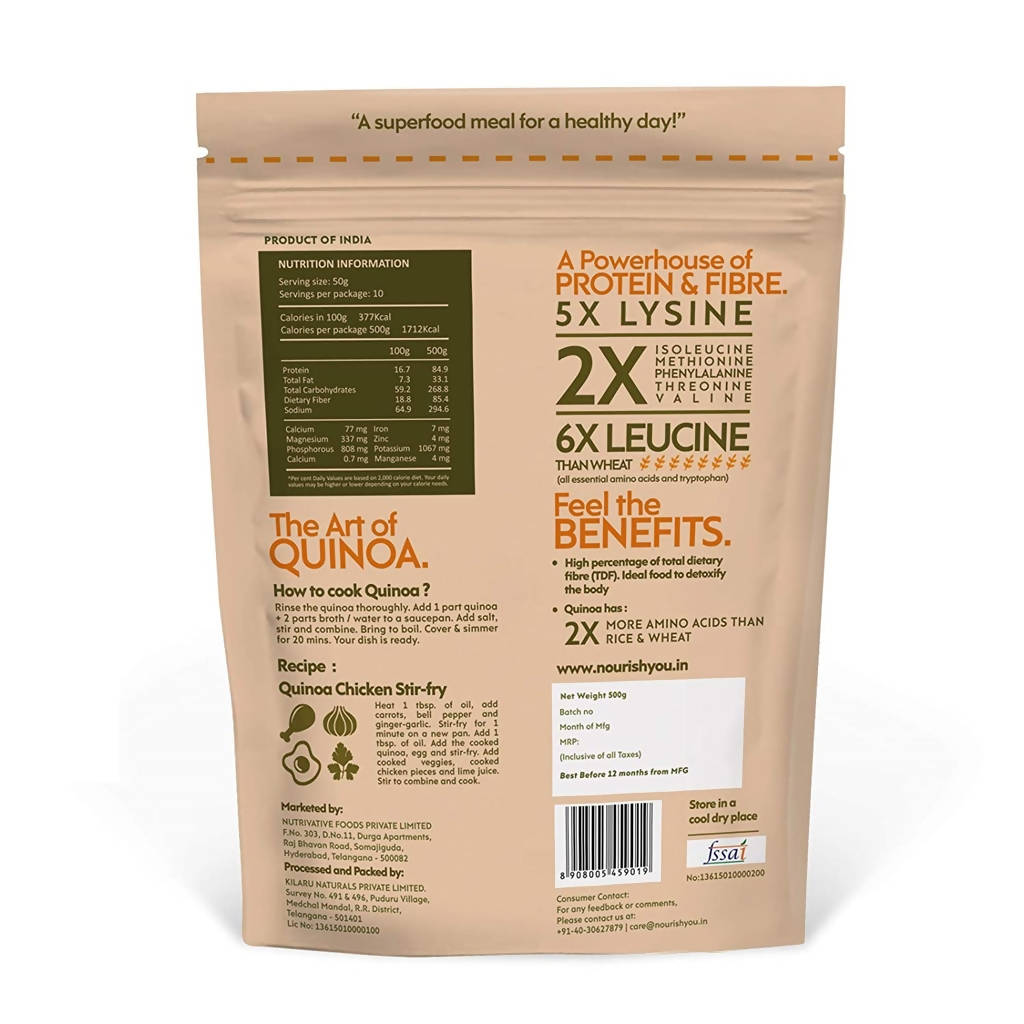 Nourish You Organic Premium White Quinoa