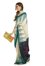 Thumbnail for Vamika Sambalpuri Ikat Cotton Kargil Tsrite & Green Saree - Distacart