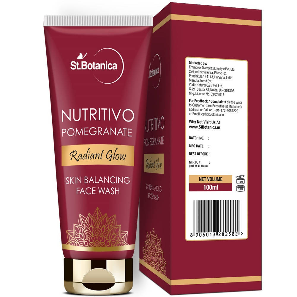 St.Botanica Nutritivo Pomegranate Radiant Glow Skin Balancing Face Wash