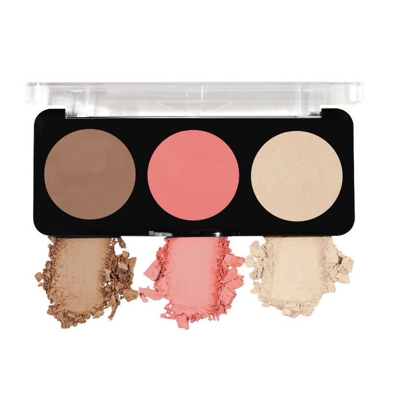 Swiss Beauty Cheek-A-Boo 3 In 1 Blusher Contour & Highlighter - 2 - Distacart