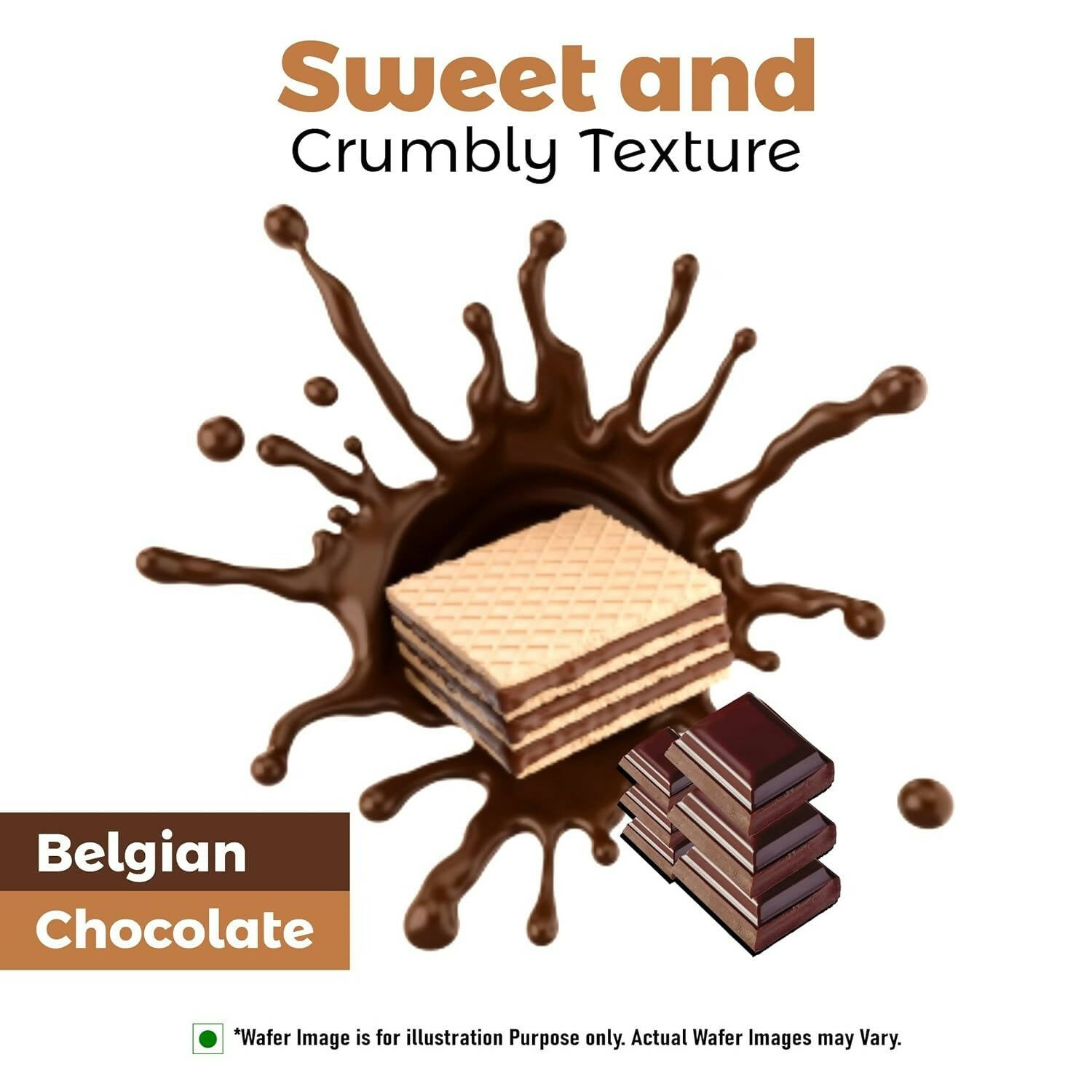 Unibic Qubz Wafer Biscuits Chocolate Flavour - Distacart