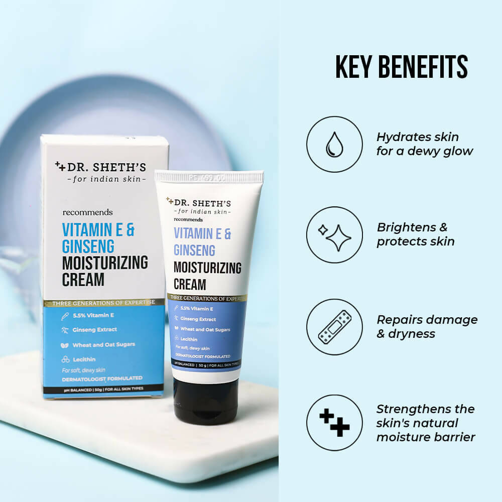 Dr. Sheth's Vitamin E & Ginseng Moisturizing Cream - Distacart