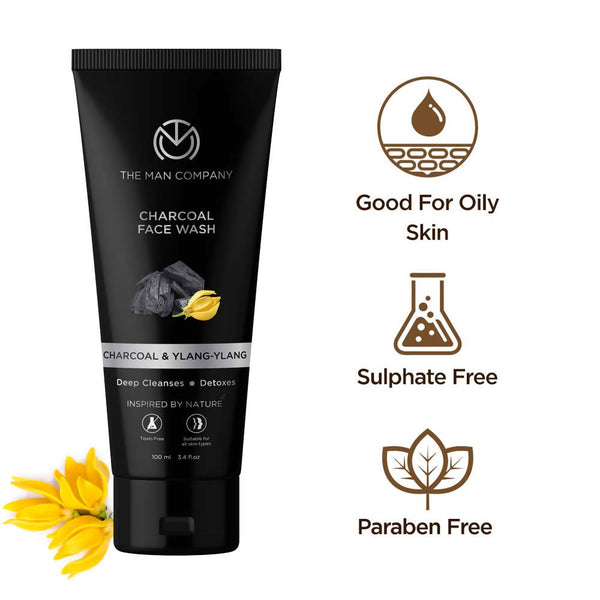 The Man Company Charcoal Face Wash - Distacart