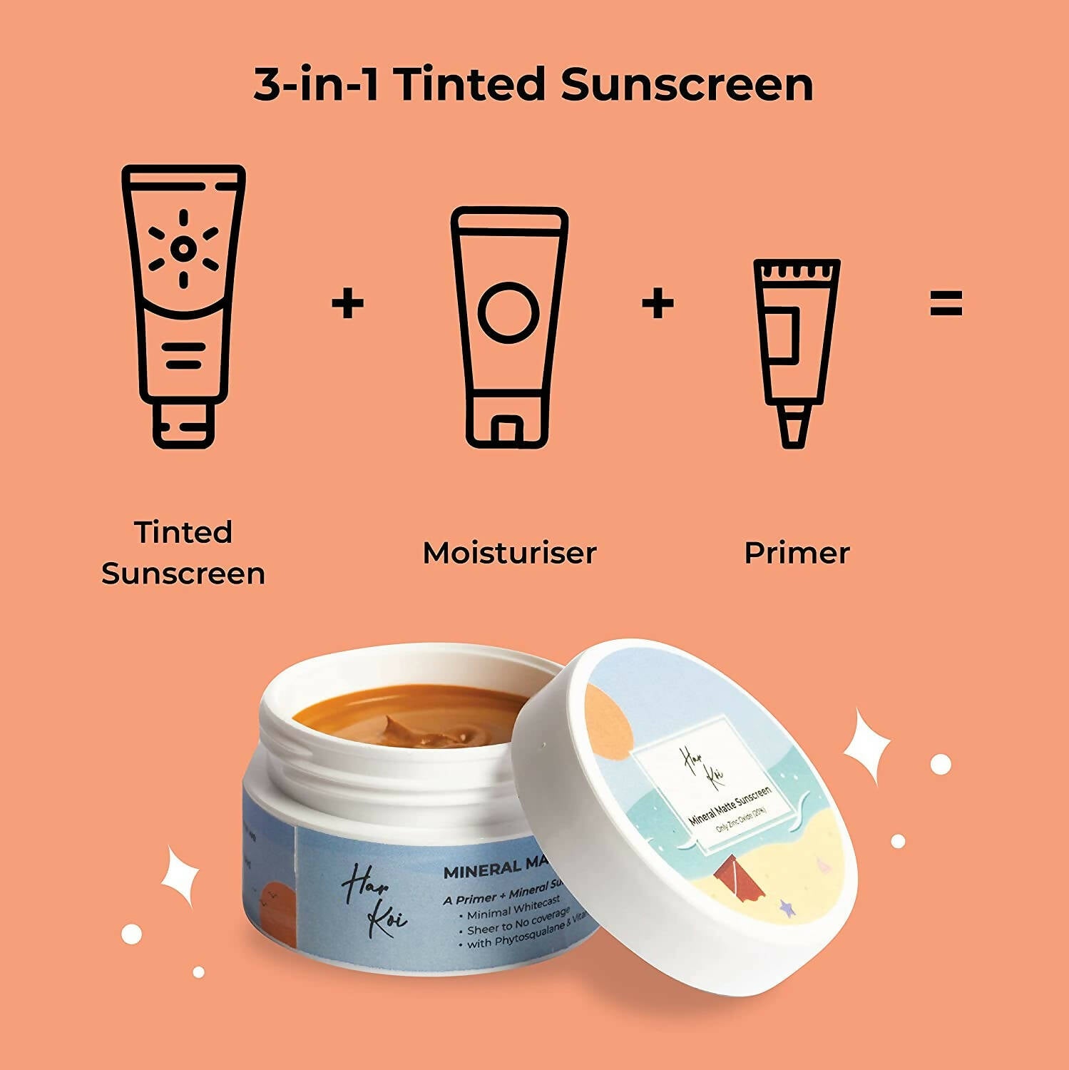 The Harkoi Mineral Matte Sunscreen - SPF 35 - Shade #8 - Distacart
