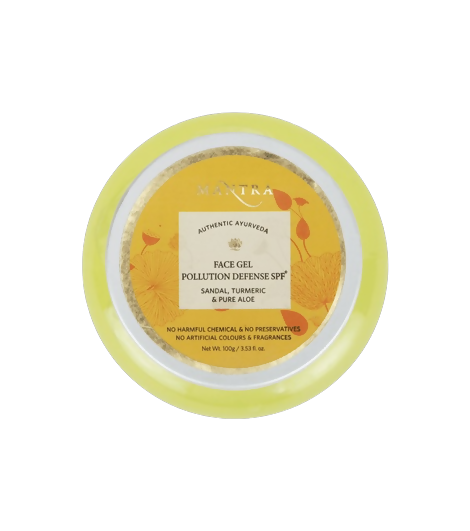 Mantra Herbal Face Gel Pollution Defense Spf+ Sandal Turmeric & Pure Aloe - Distacart