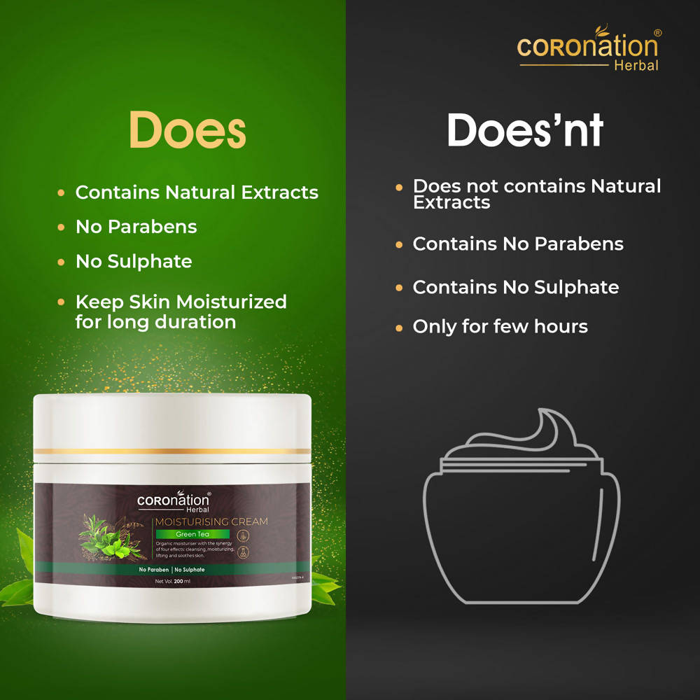 Coronation Herbal Fuji Matcha Green Tea Moisturizing Cream - Distacart