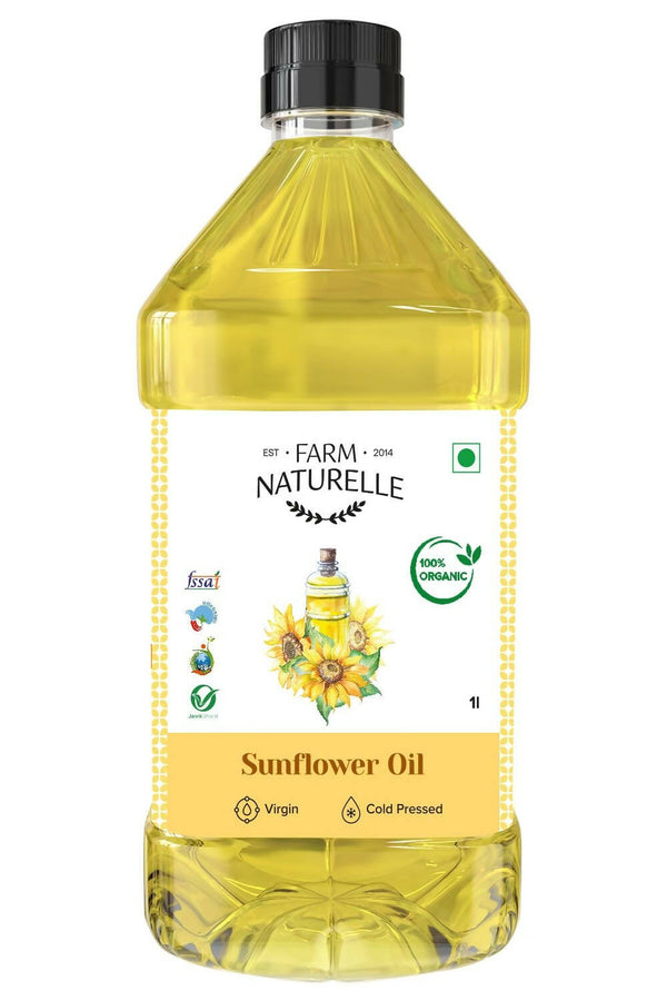 Farm Naturelle Organic Virgin Cold Pressed Sunflower Oil - Distacart