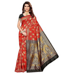 Thumbnail for Vamika Banarasi Jaquard Red Weaving Saree (BANARASI 05)