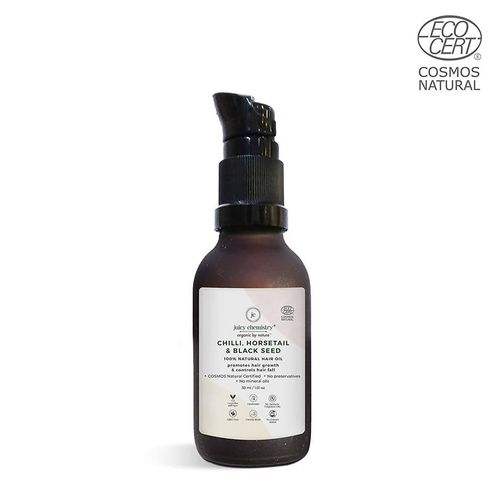 Juicy Chemistry Chilli Horsetail and Blackseed Hair Oil - Distacart
