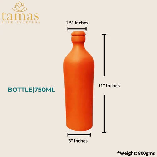 Tamas Handmade & Eco-Friendly Earthen (Clay/ Terracotta) Water Bottle - Distacart