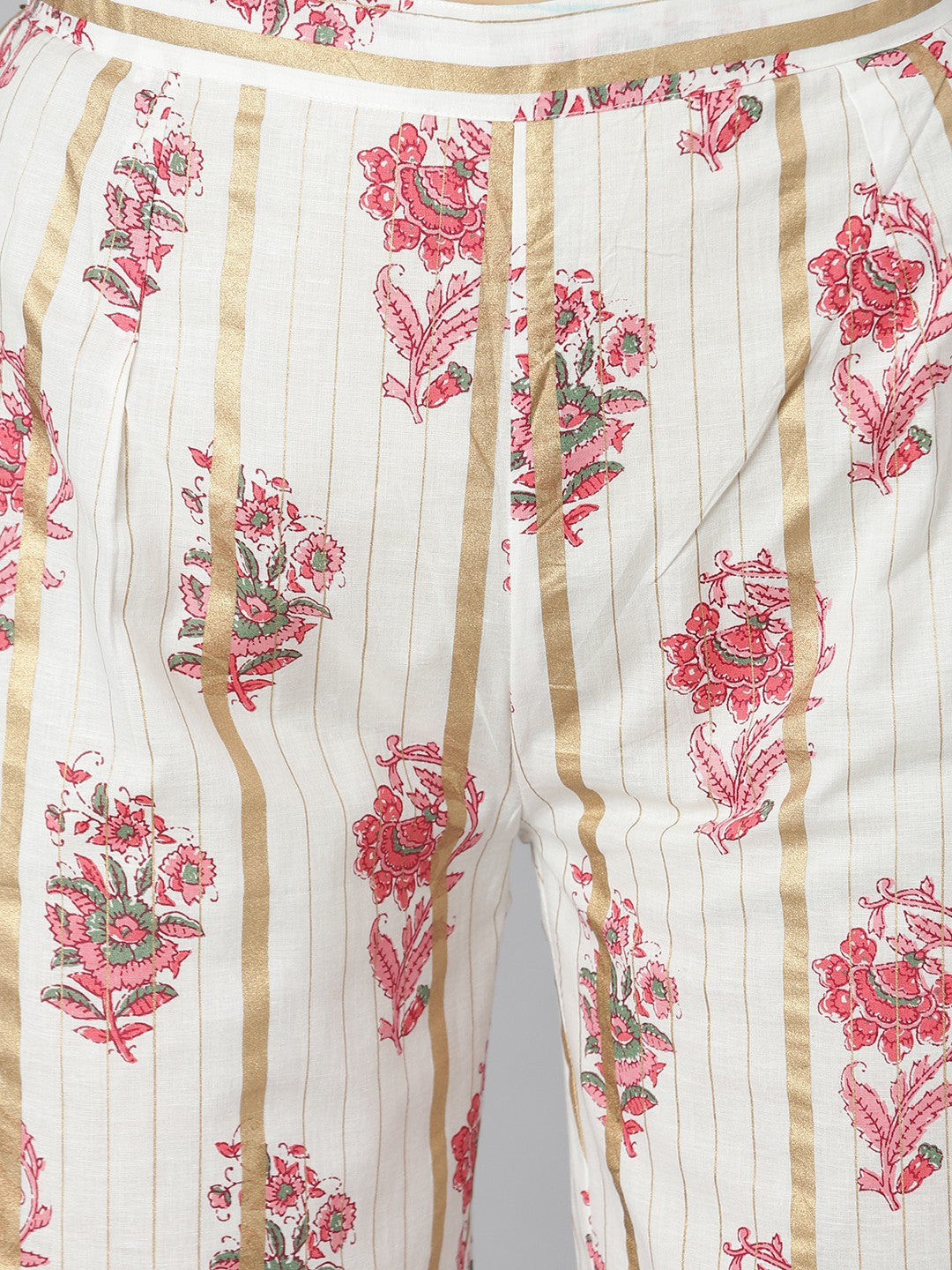 Khushal K Women Pink Kurta and Palazzo With Dupatta Set