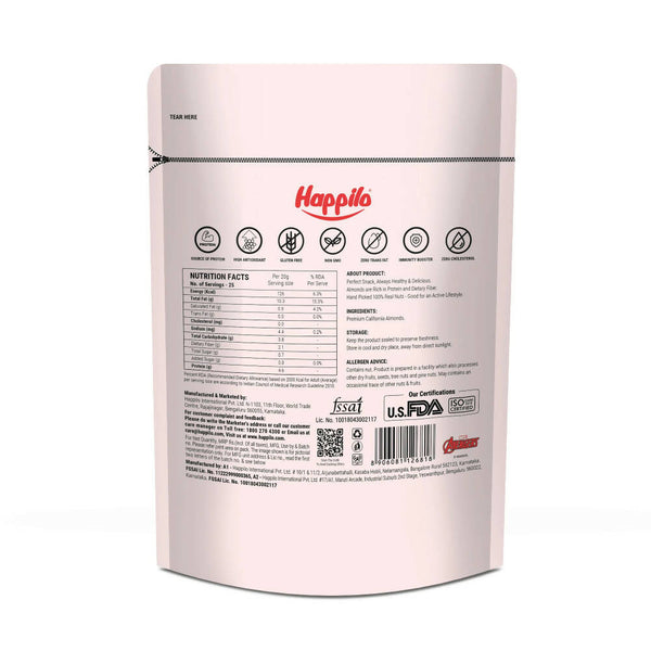 Happilo Marvel Iron Man Edition California Natural Almonds - Distacart