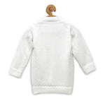 Thumbnail for Chutput Kids Cute White Coloured Solid Pullover Sweater - Distacart