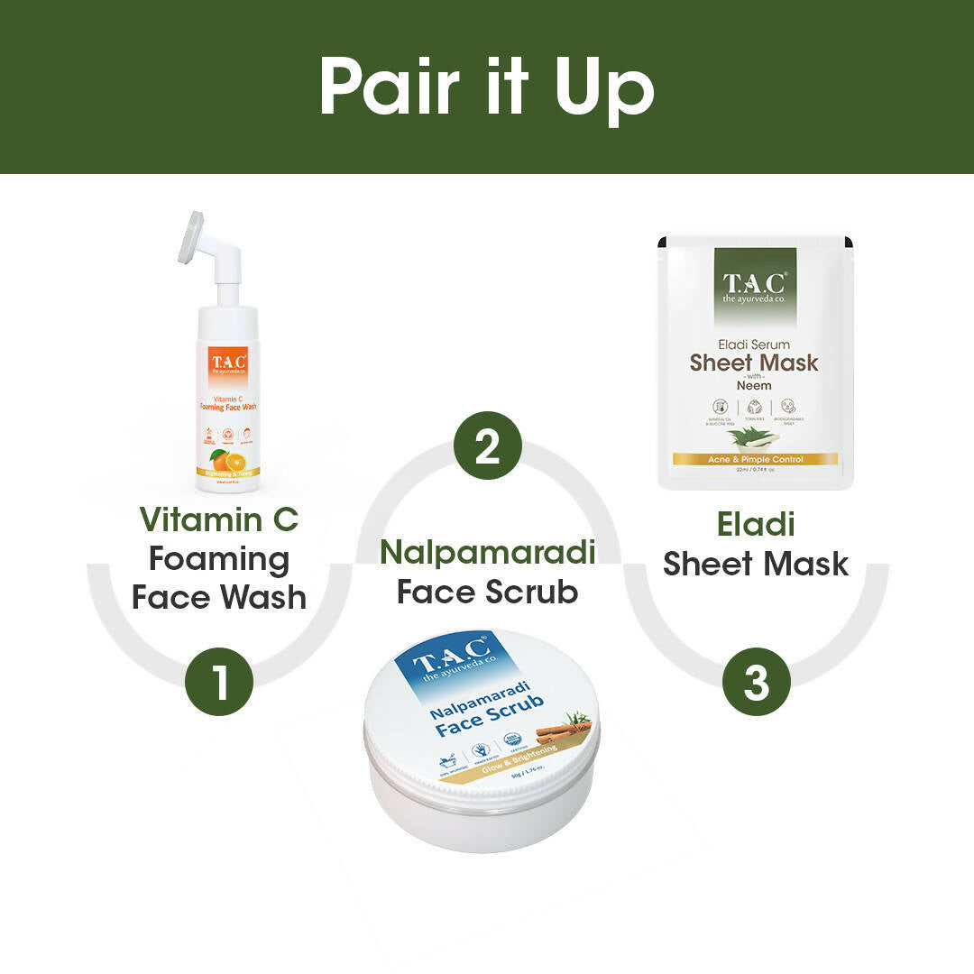 TAC - The Ayurveda Co. Eladi Serum Sheet Mask with Neem - Distacart