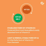 Thumbnail for Carbamide Forte Vitamin D3 + K2 + MK7 Tablets - Distacart