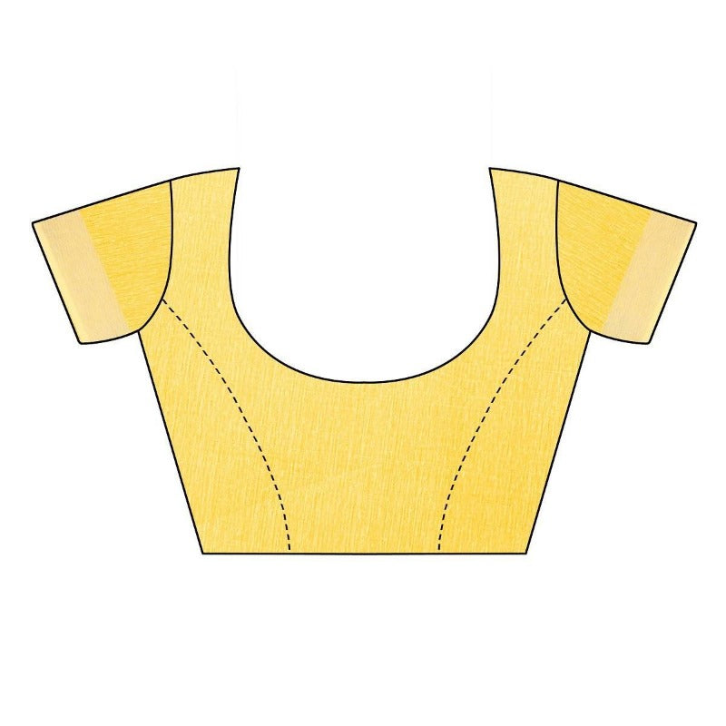 Vamika Yellow Chanderi DesignerBlouse (SERIN YELLOW)