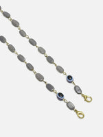 Thumbnail for Grey Gold-Toned Alloy Gold Plated Mask Chain - Ruby Raang - Distacart