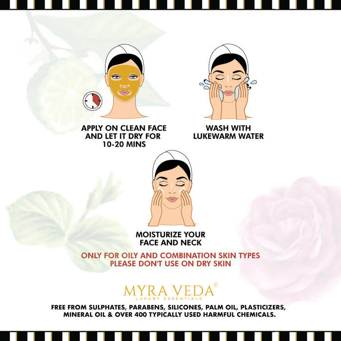 Myra Veda Midas 24KT Gold Clay Mask