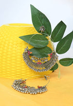 Thumbnail for Mominos Fashion Johar Kamal Peacock Design Chandbali Earrings - Distacart