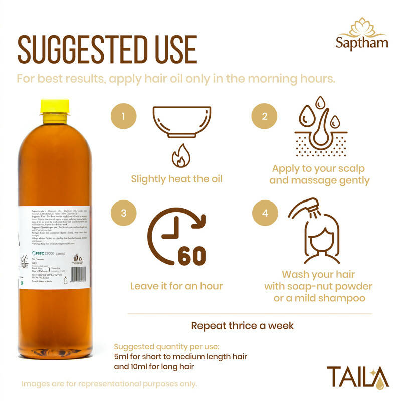Saptham Taila 100% Natural Hair Oil - Distacart