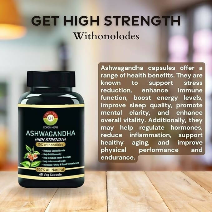 Cordy Herb Ashwagandha Extract Capsules - Distacart