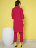 Thumbnail for Women Republic Pink Cotton Embellished Kurta Set - Distacart