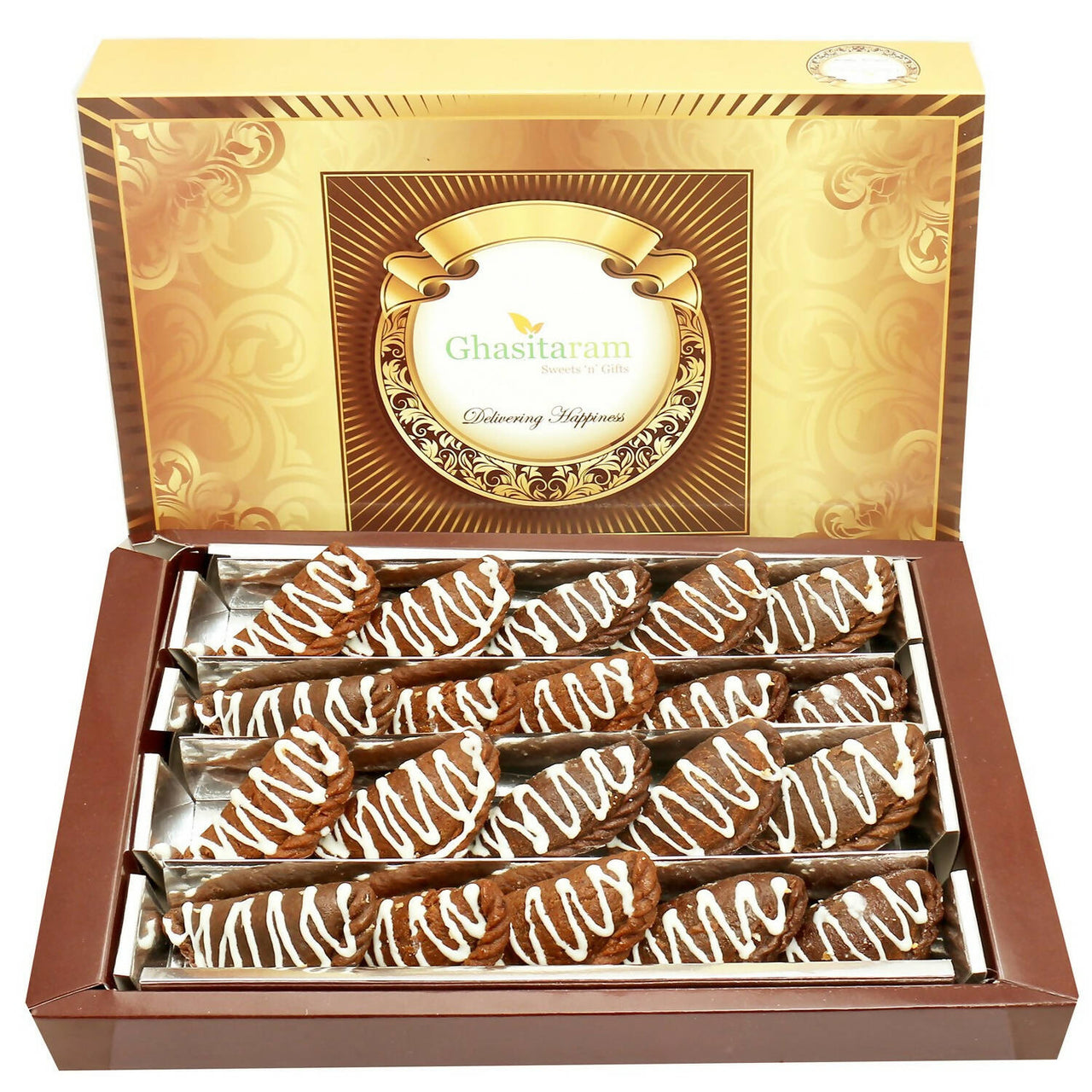 Ghasitaram Holi Sweets - Chocolate Gujiya - Distacart
