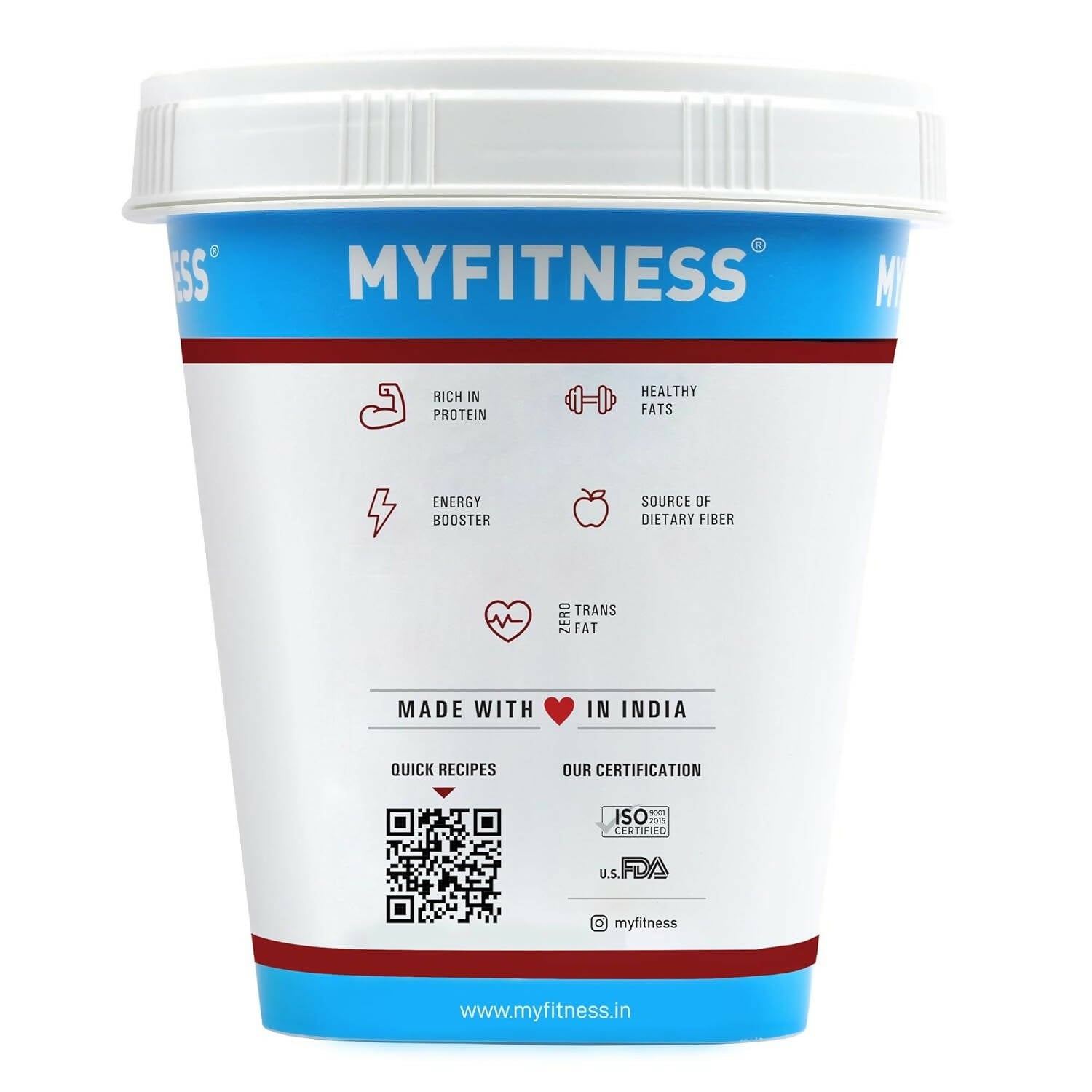 Myfitness Schezwan High Protein Spread & Dip Spicy Smooth Peanut Butter - Distacart