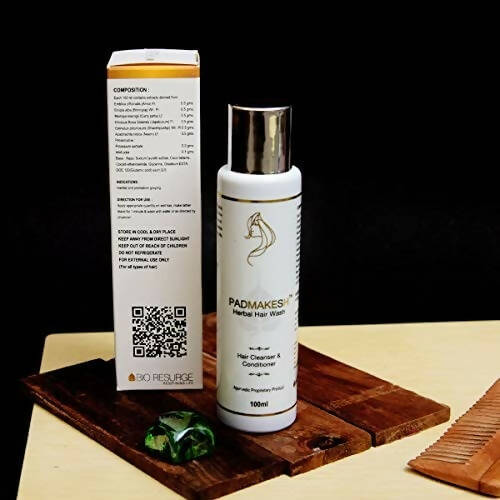 Bio Resurge Life Padmakesh Herbal Hair Wash - Hair Cleanser And Conditioner - Distacart