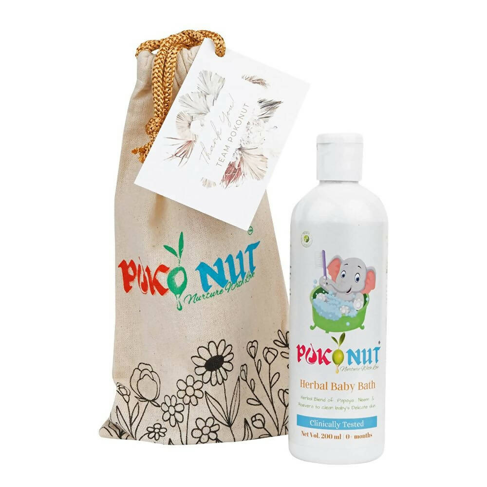 Pokonut Herbal Baby Body Bath - Distacart