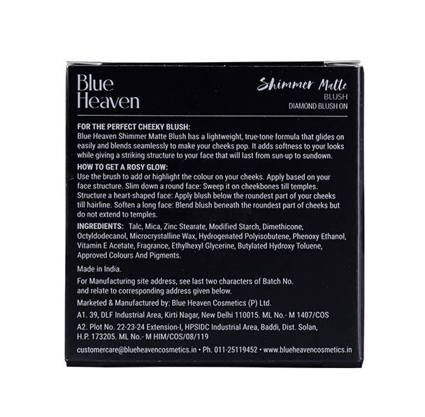 Blue Heaven Shimmer Matte Blush Shade 505 7 gm