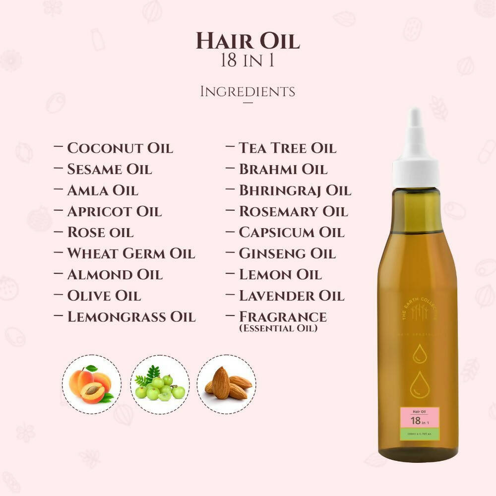 The Earth Collective 18 In 1 Hair Oil - Distacart