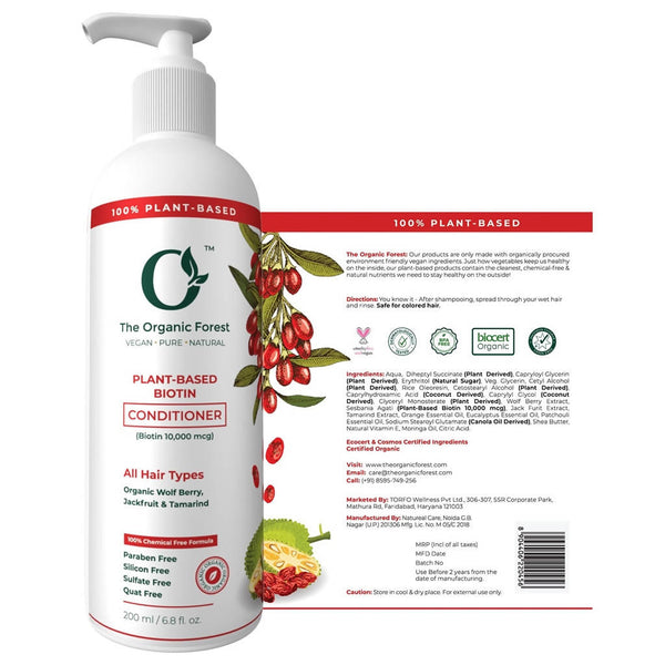 The Organic Forest Plant-Based Biotin Conditioner