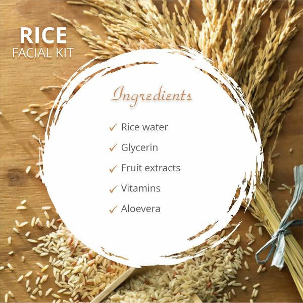 Glamveda Rice Water Brightening Facial Kit