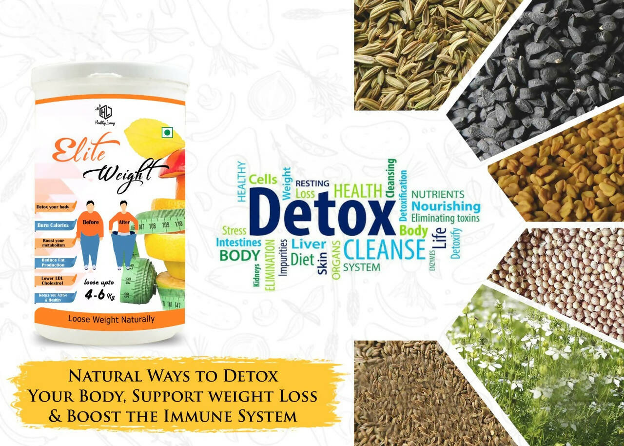 Healthy Living Elite Weight Natural Detox and Weight Management Supplement - Distacart