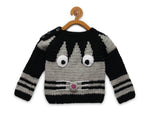 Thumbnail for Chutput Kids Grey Coloured Solid Pullover For Baby Boys with Mouse Cartoon - Distacart