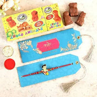 Thumbnail for Bal Hanuman Rakhi & Choco Swiss Animal Chocolates