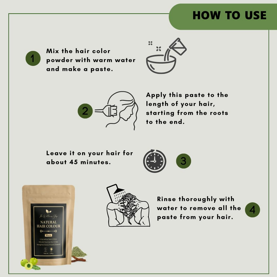 The Wellness Shop Natural Black Hair Colour - Distacart