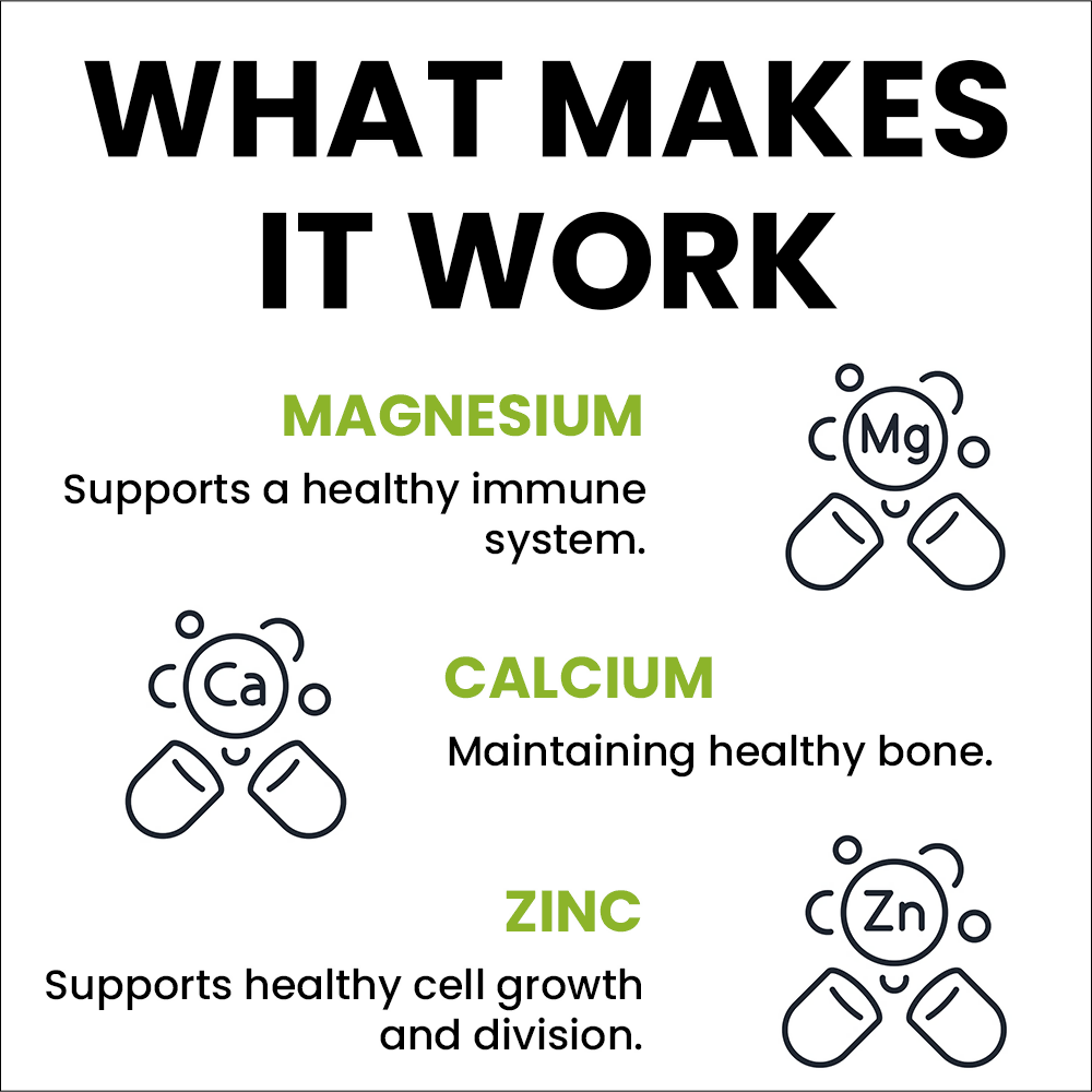 Sprowt Calcium Magnesium Zinc Vitamin D3, B12 & K2 Tablets - Distacart
