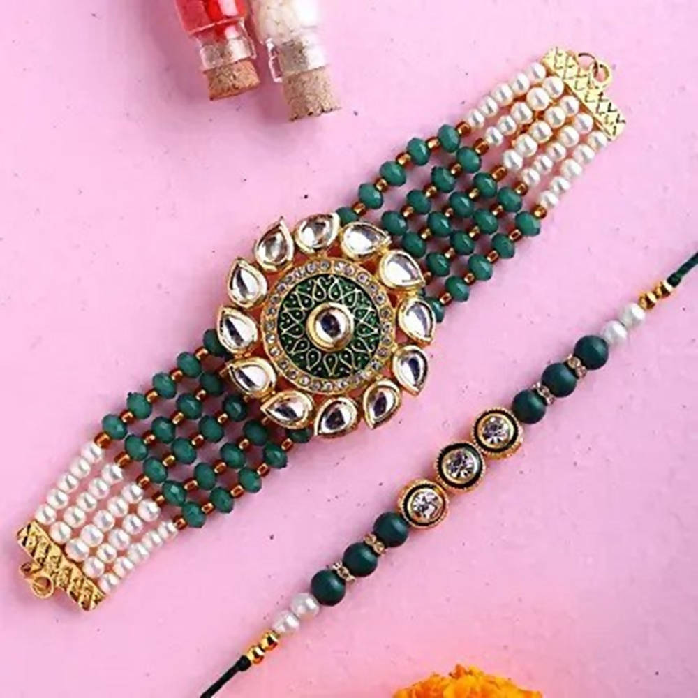 Bhabhi Set Of 2 Beautiful Rakhi