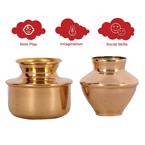 Desi Toys Brass Pretend Playset Handa Kalshi - Distacart