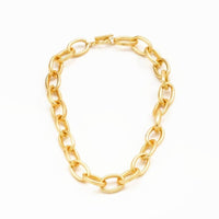 Thumbnail for Matt Gold Metal Chain Necklace