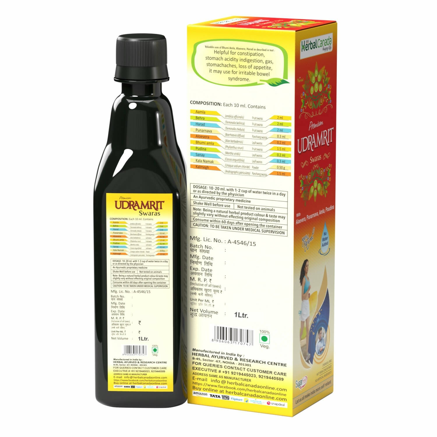 Herbal Canada Udramrit Ras - Distacart