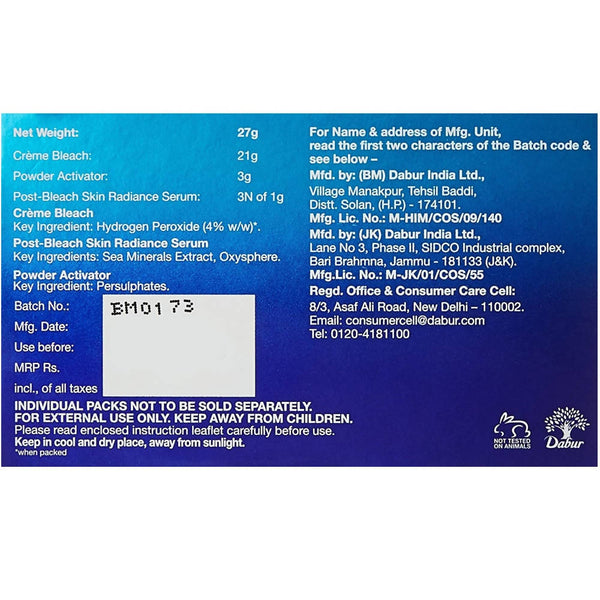 Oxylife Natural Radiance 5 Creme Bleach With Active Oxygen - Distacart