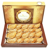 Thumbnail for Ghasitaram Holi Sweets - Roasted Oats Gujiya - Distacart