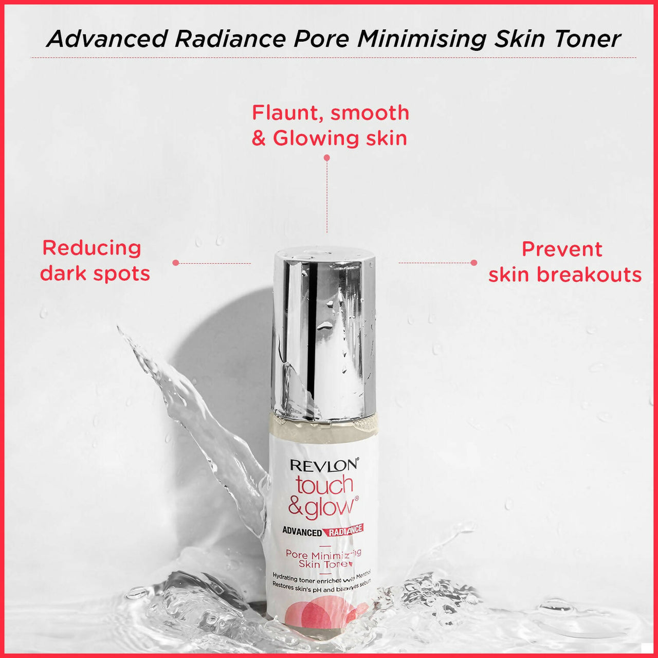 Revlon Touch & Glow Advanced Radiance Pore Minimizing Skin Toner - Distacart