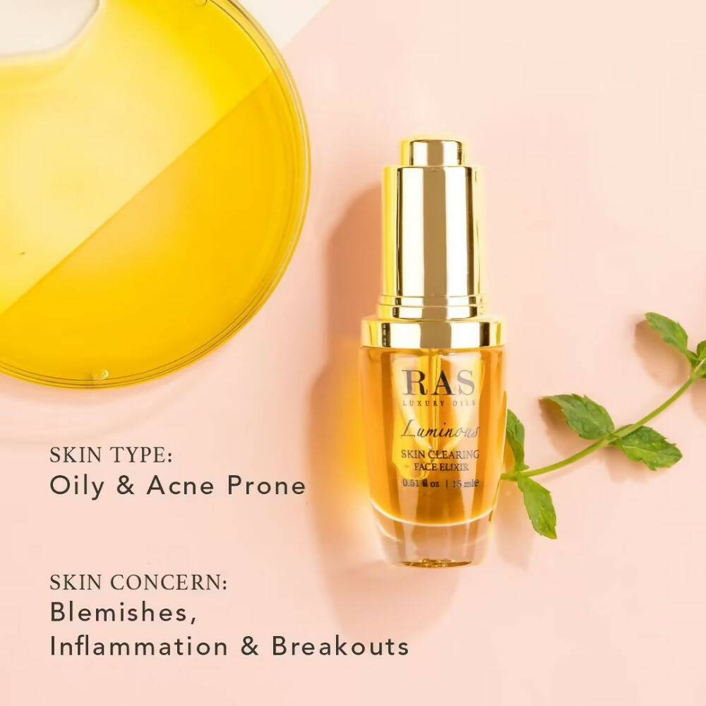 Ras Luxury Oils Luminous Skin Clearing Face Elixir - Distacart
